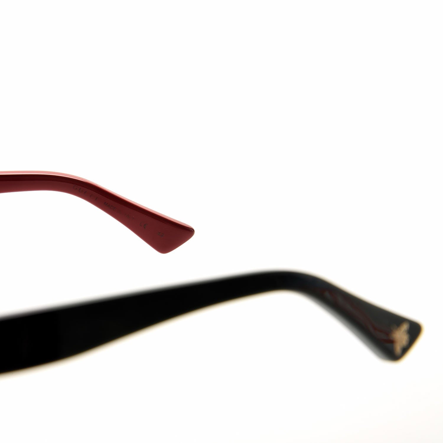 Gucci Cat Eye Web Bee GG 1845 Sunglasses Black Green 8 of 9