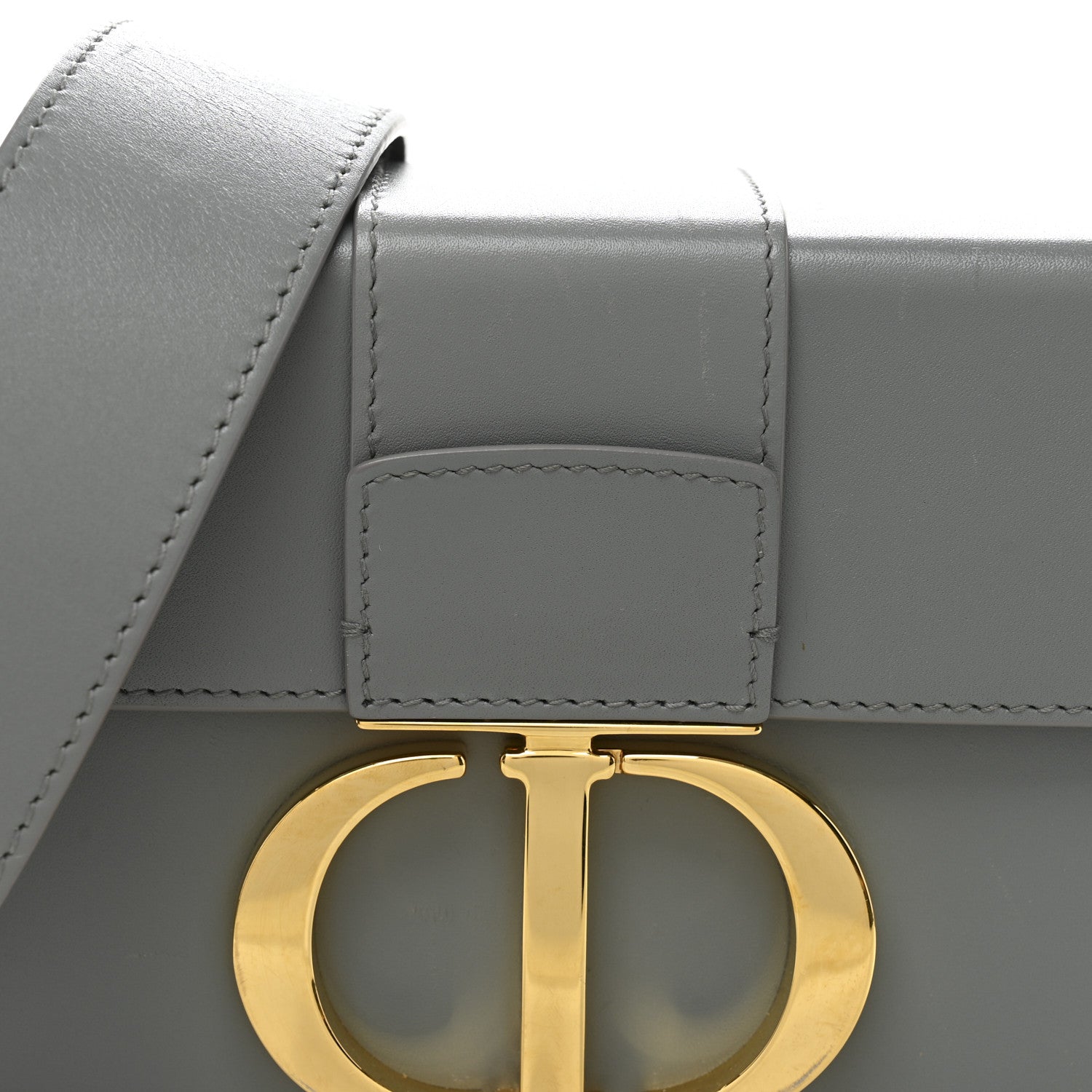 Christian Dior Box Calfskin 30 Montaigne Box Bag Gray 8 of 11