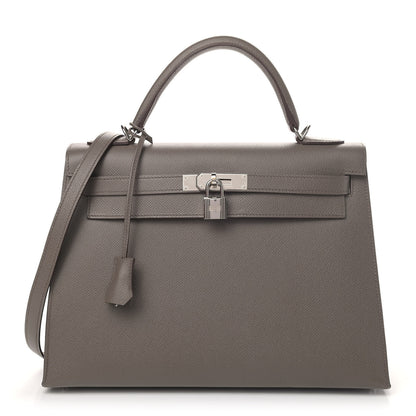 Hermes Epsom Kelly Sellier 32 Etain 1 of 41