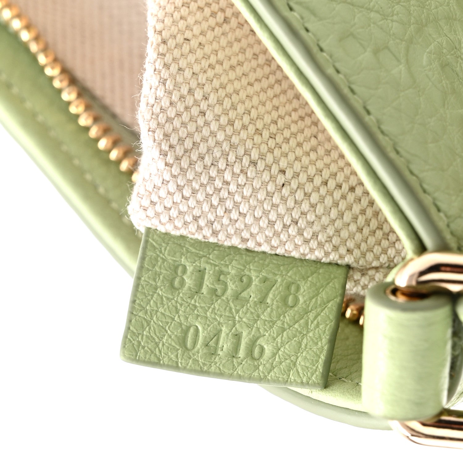 Gucci GG Grainy Calfskin Emblem Super Mini Shoulder Bag Sage Leaf 7 of 11