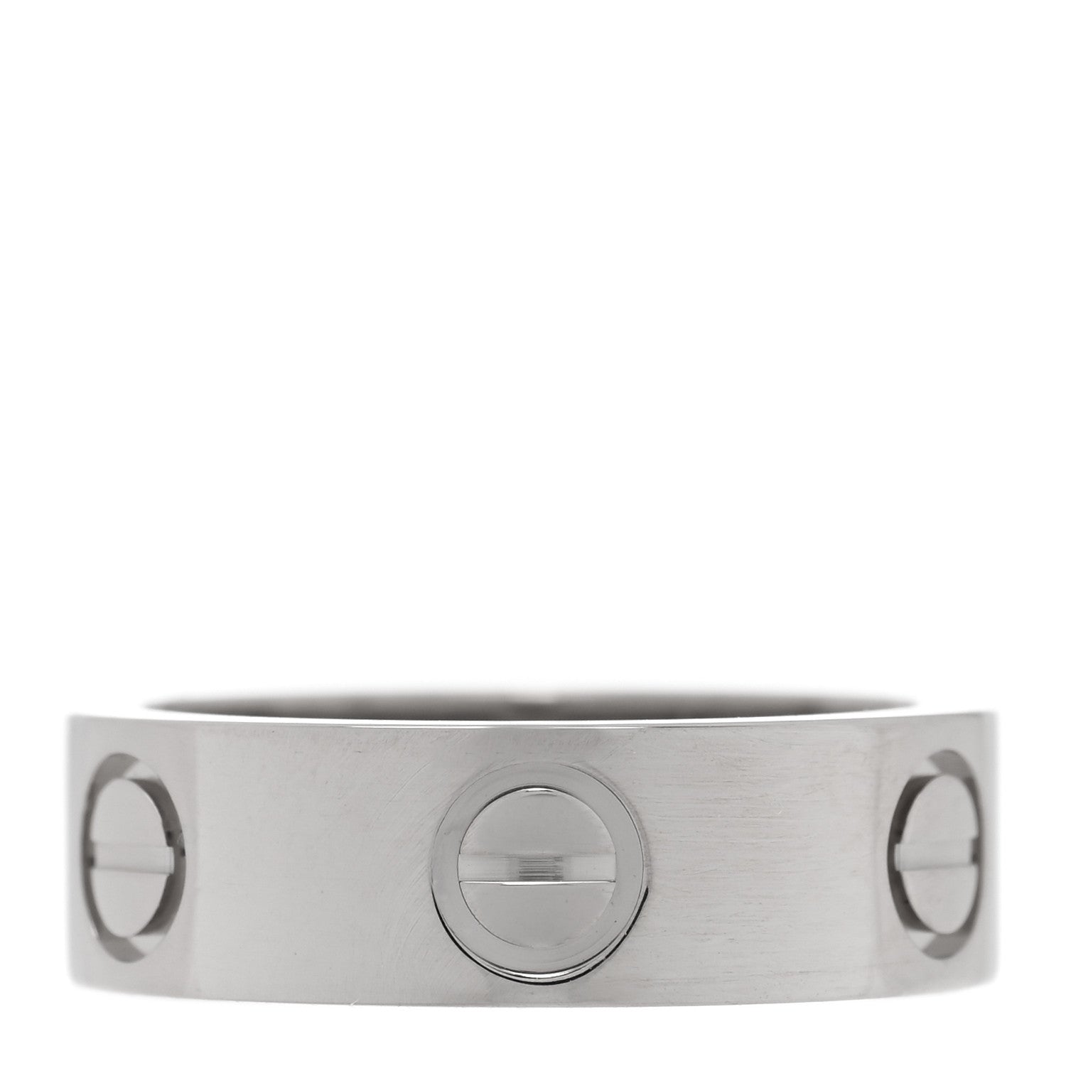 Cartier 18K White Gold 5.5mm LOVE Ring 48 4.5 3 of 4