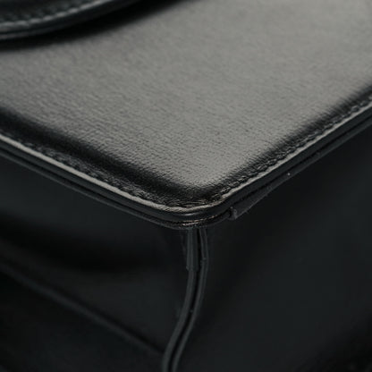 Gucci Textured Calfskin Medium Torchon GG Ring Shoulder Bag Black 8 of 18
