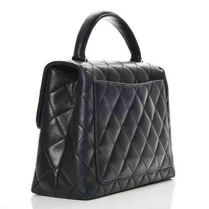 Chanel Lambskin Quilted Medium Kelly Flap Bag Black 3 of 13