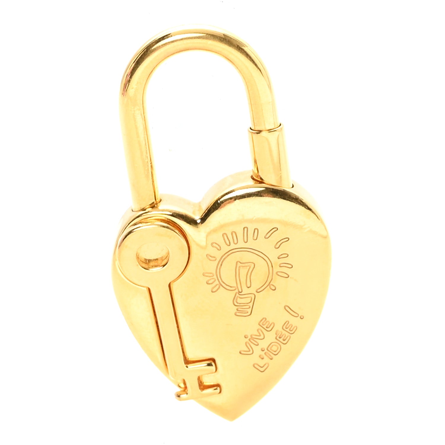 Hermes Annee De La Fantaisie Heart Cadena Lock Gold 1 of 3