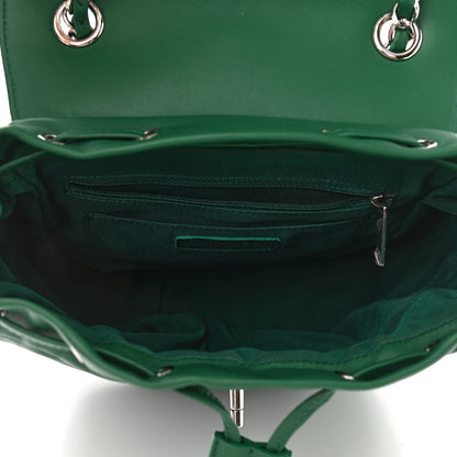 Chanel Lambskin Chevron Quilted Small Urban Spirit Backpack Green 5 of 10