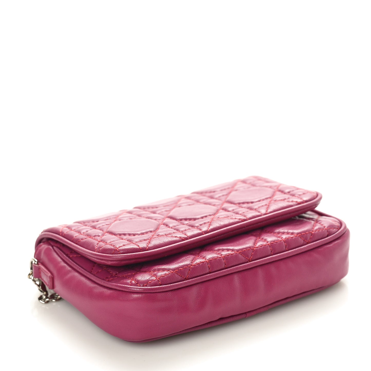 Lambskin Cannage Lady Dior Pochette Frambroise