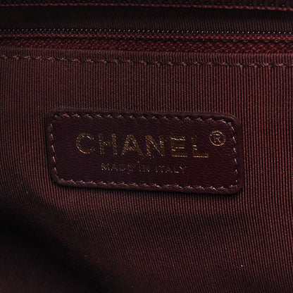 Chanel Glazed Calfskin Quilted Gold Bar Tote Black 7 of 11