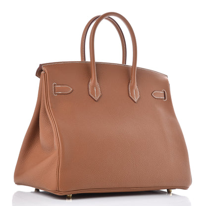 Hermes Togo Birkin 35 Gold 3 of 37