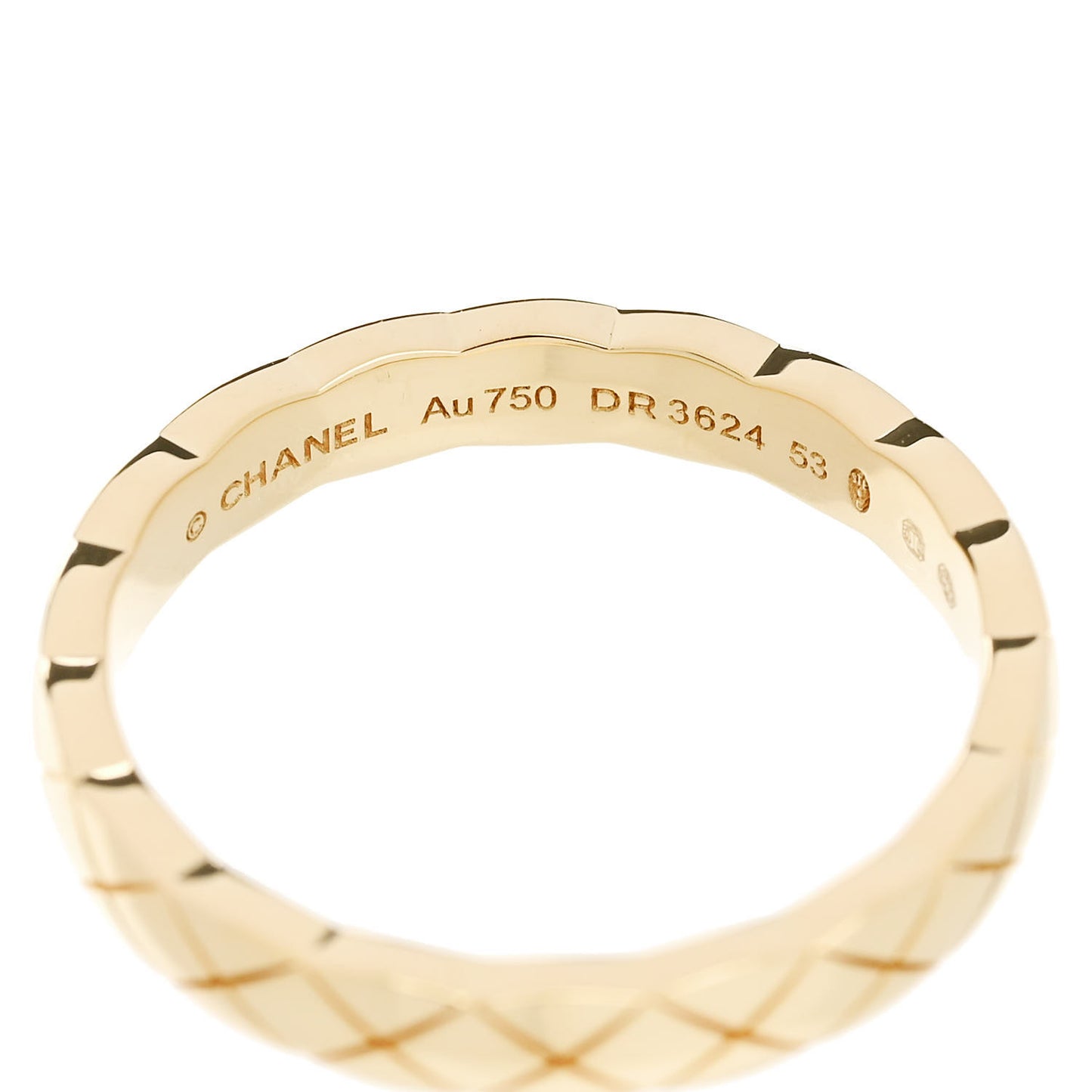 18K Yellow Gold Mini Coco Crush Ring 53 6.5