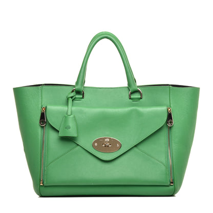 Mulberry Silky Calf Medium Willow Tote Green 1 of 9