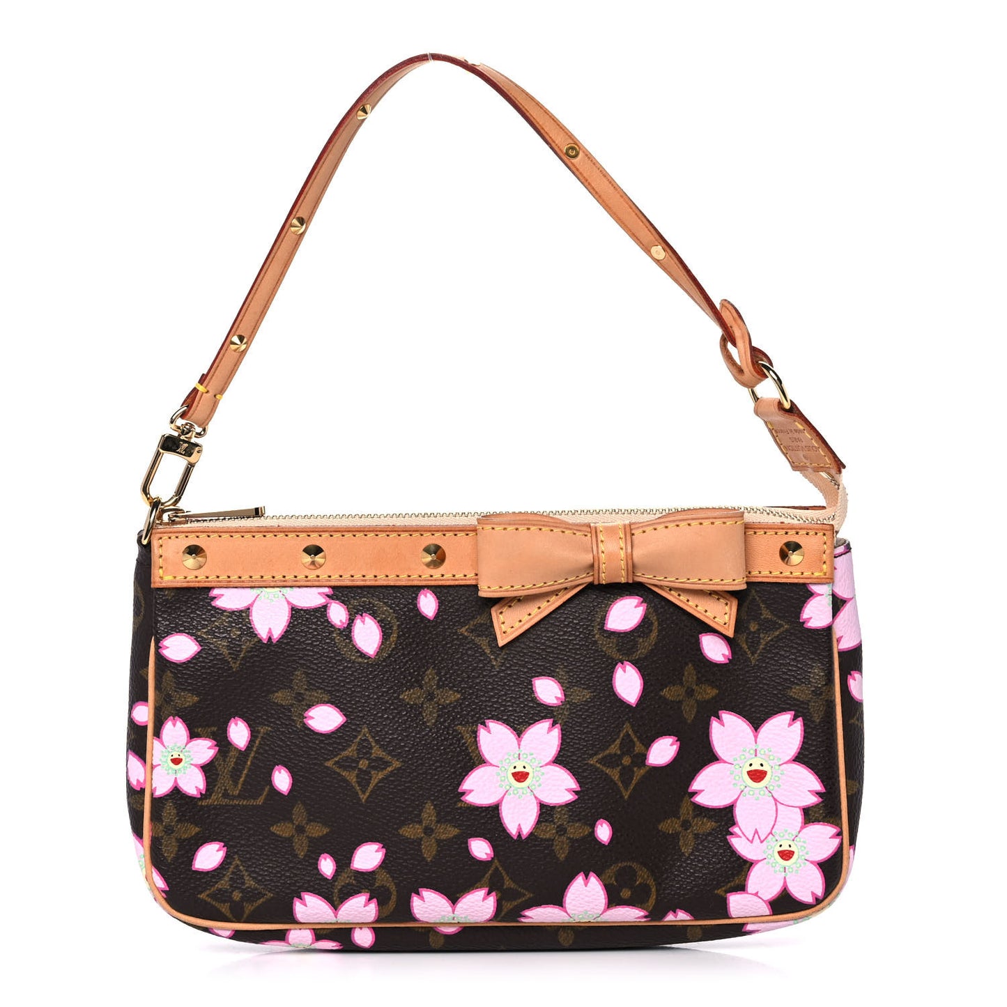 Monogram Cherry Blossom Pochette Accessories Brown