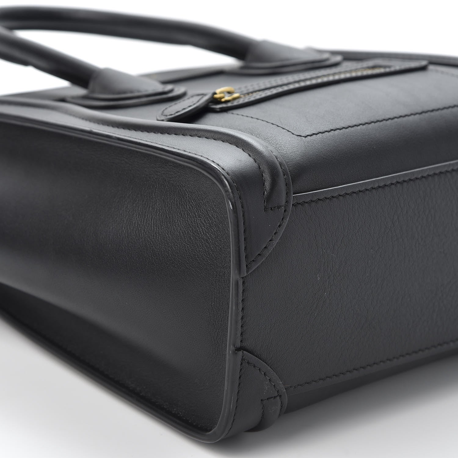 Celine Smooth Calfskin Nano Luggage Black 5 of 9