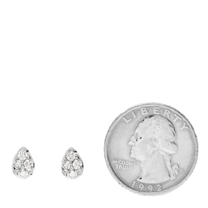 Cartier 18K White Gold Diamond Etincelle De Cartier Earrings 2 of 6