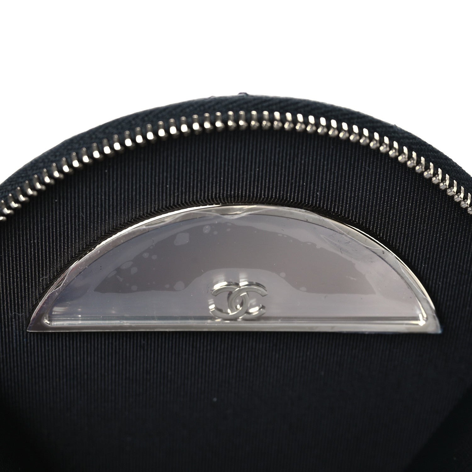 Chanel Caviar Quilted Round Handle With Care Vanity With Chain Black 7 of 13