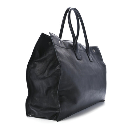 Saint Laurent Vitello Rive Gauche Large Tote Black 3 of 12
