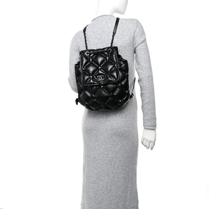 Chanel Calfskin Quilted Chesterfield Backpack Black 2 of 10