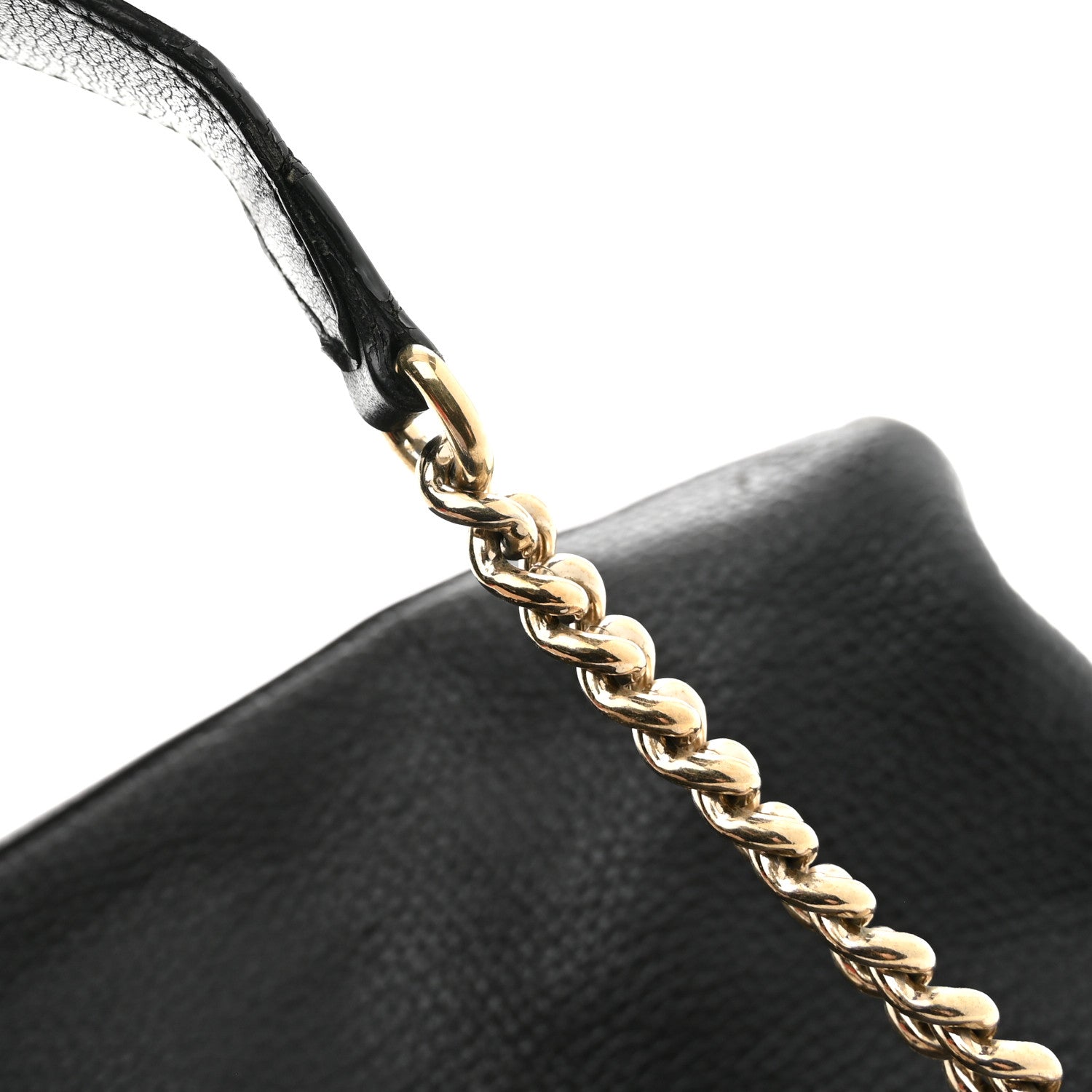 Gucci Pebbled Calfskin Medium Soho Chain Shoulder Bag Black 13 of 13