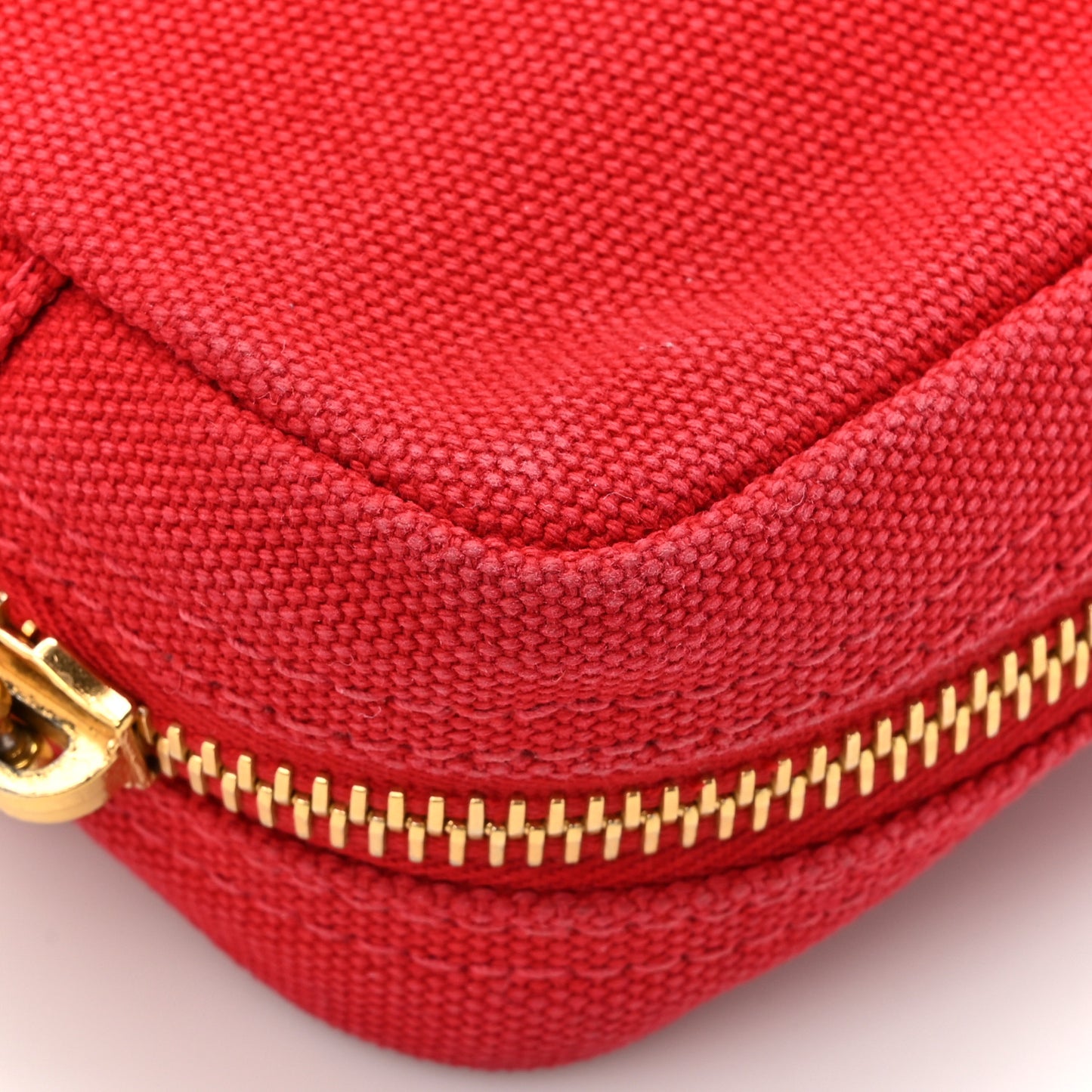 Canvas Canapa Logo Pouch Rosso