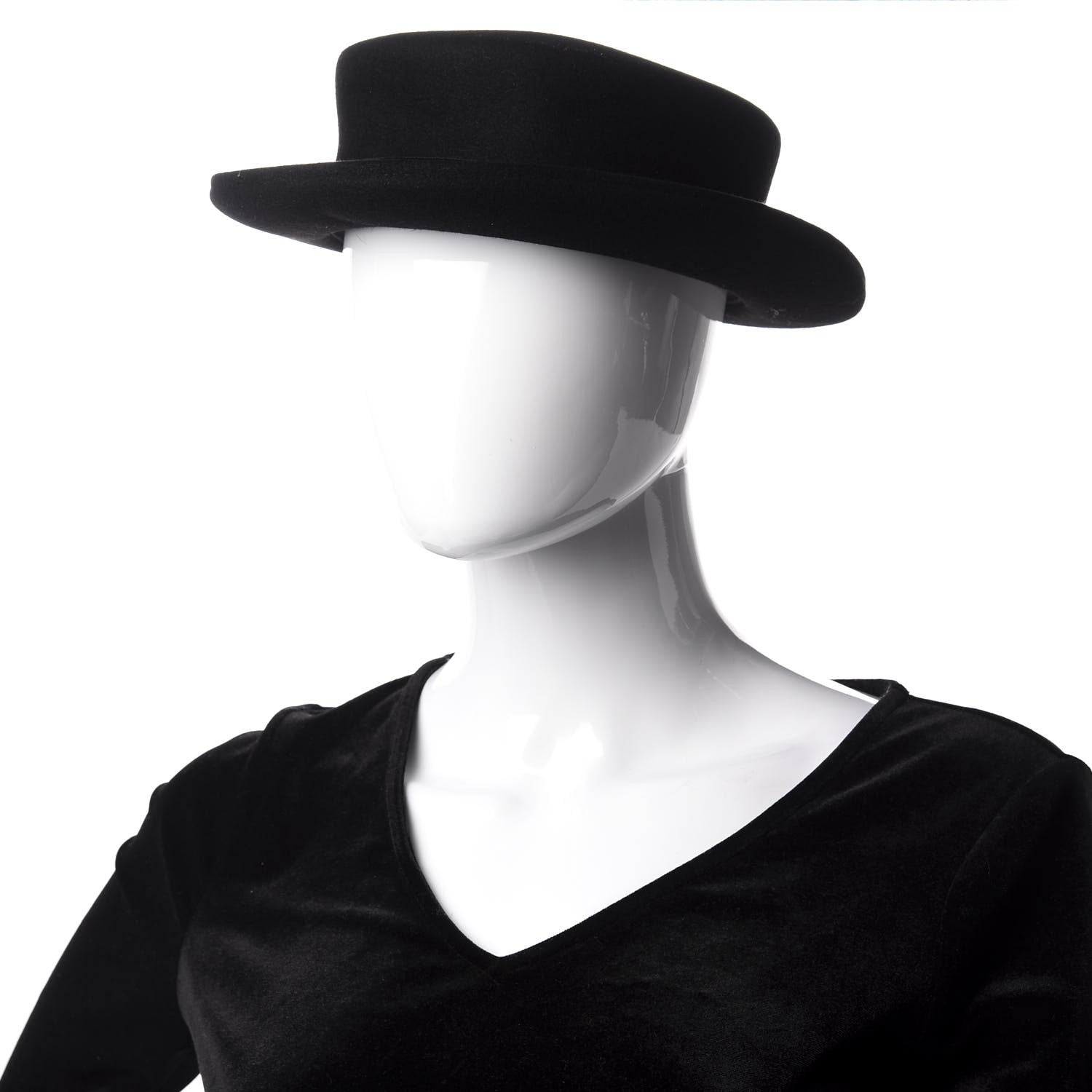 Chanel Felt Hat S Black 2 of 7