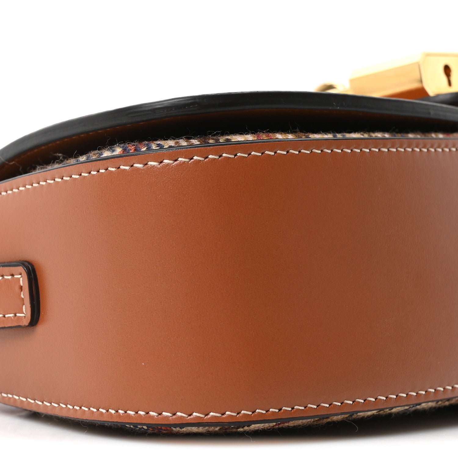 Celine Tweed Calfskin Tabou Clutch on Strap Multicolor 9 of 10