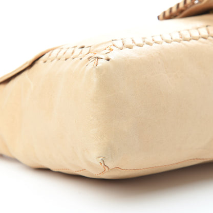 Fendi Goatskin Whipstitch Large Convertible Baguette Vacchetta 9 of 12