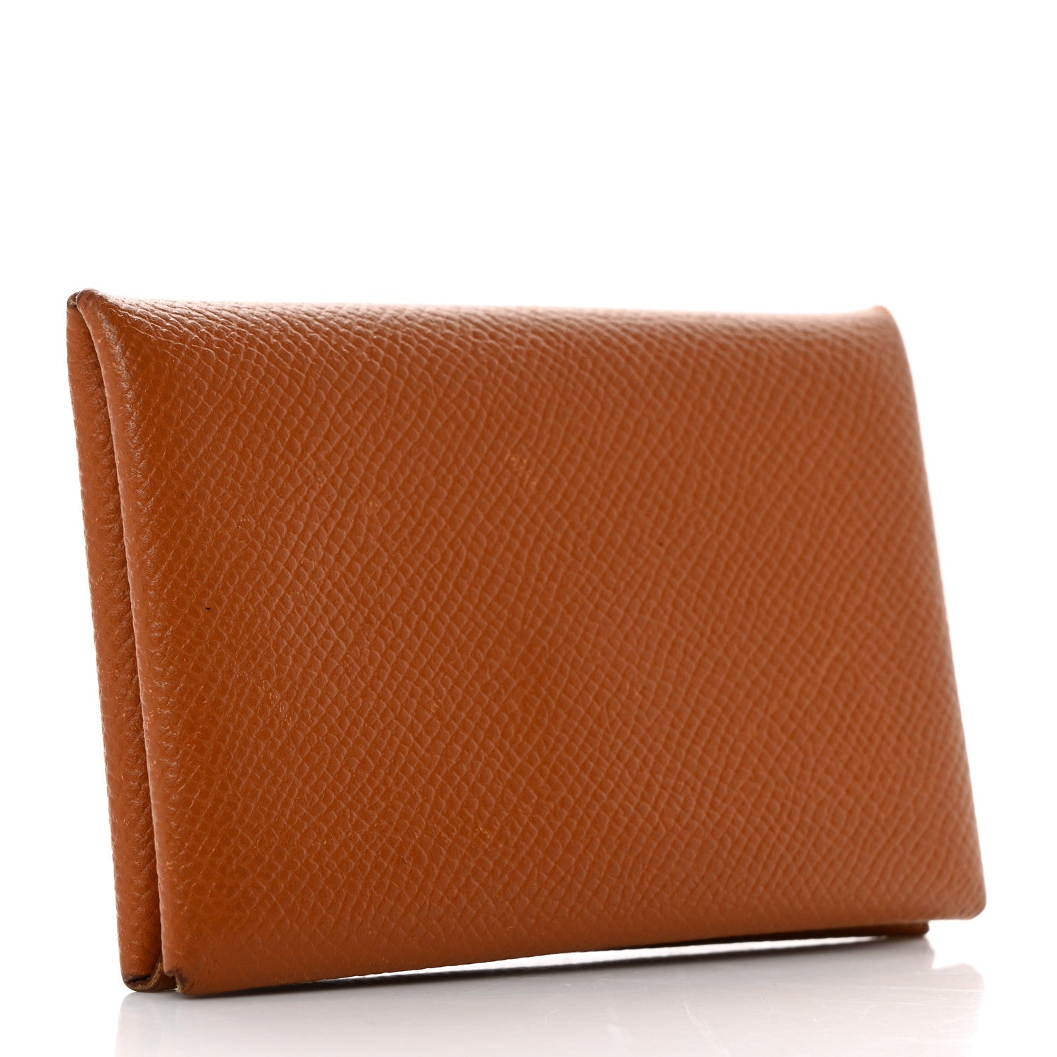 Hermes Epsom Calvi Card Case Gold 3 of 9