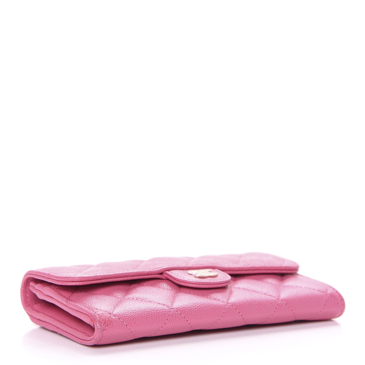 Chanel Caviar Quilted Large Flap Wallet Pink 4 of 10