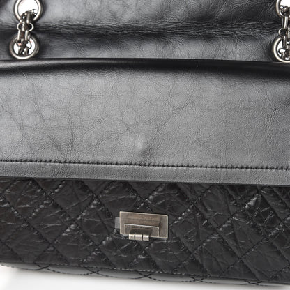 Chanel Aged Calfskin Quilted 2.55 Reissue 225 Flap Black 12 of 14