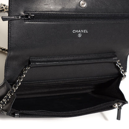 Chanel Caviar Timeless CC Wallet on Chain WOC Black 5 of 8