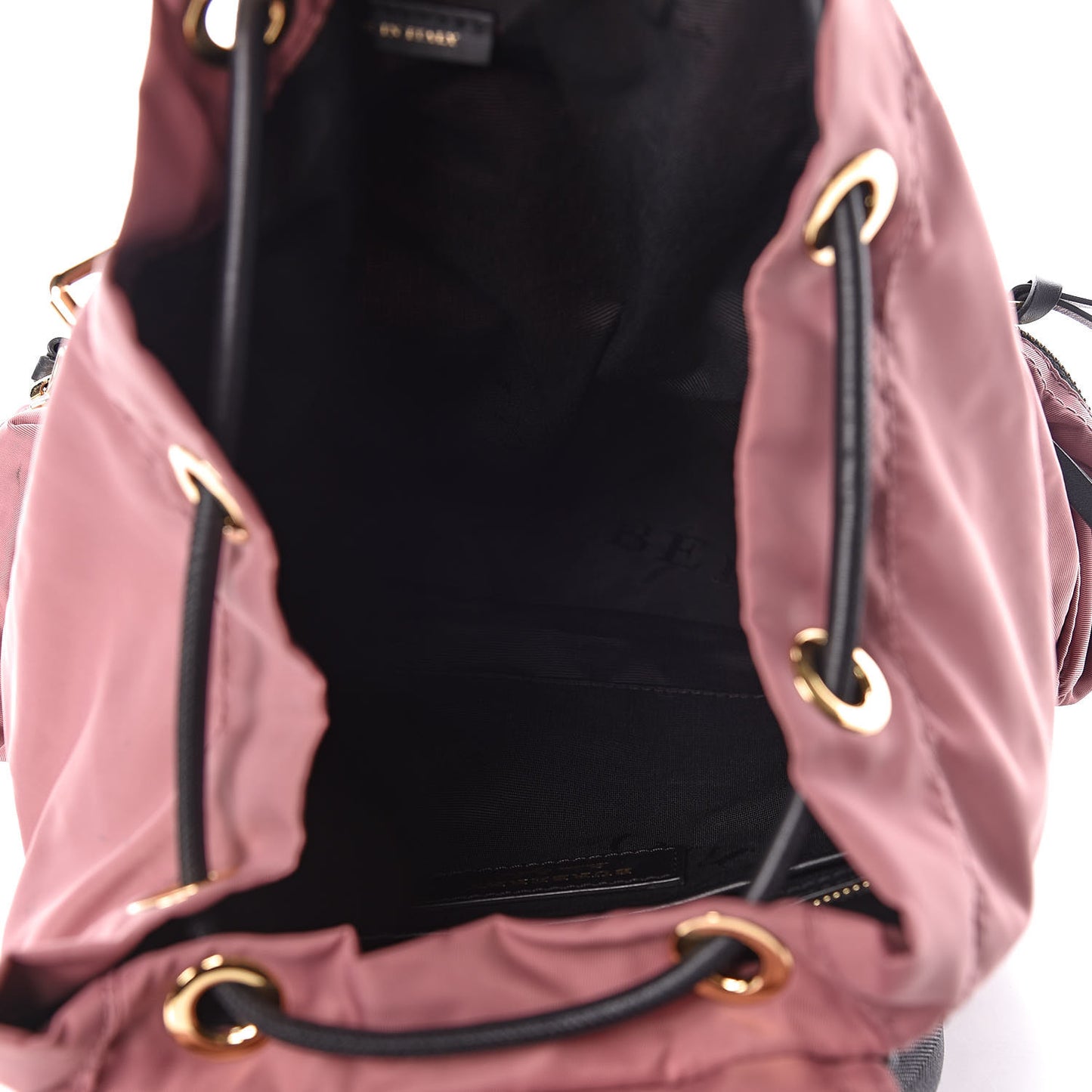 Nylon Medium Rucksack Backpack Mauve Pink