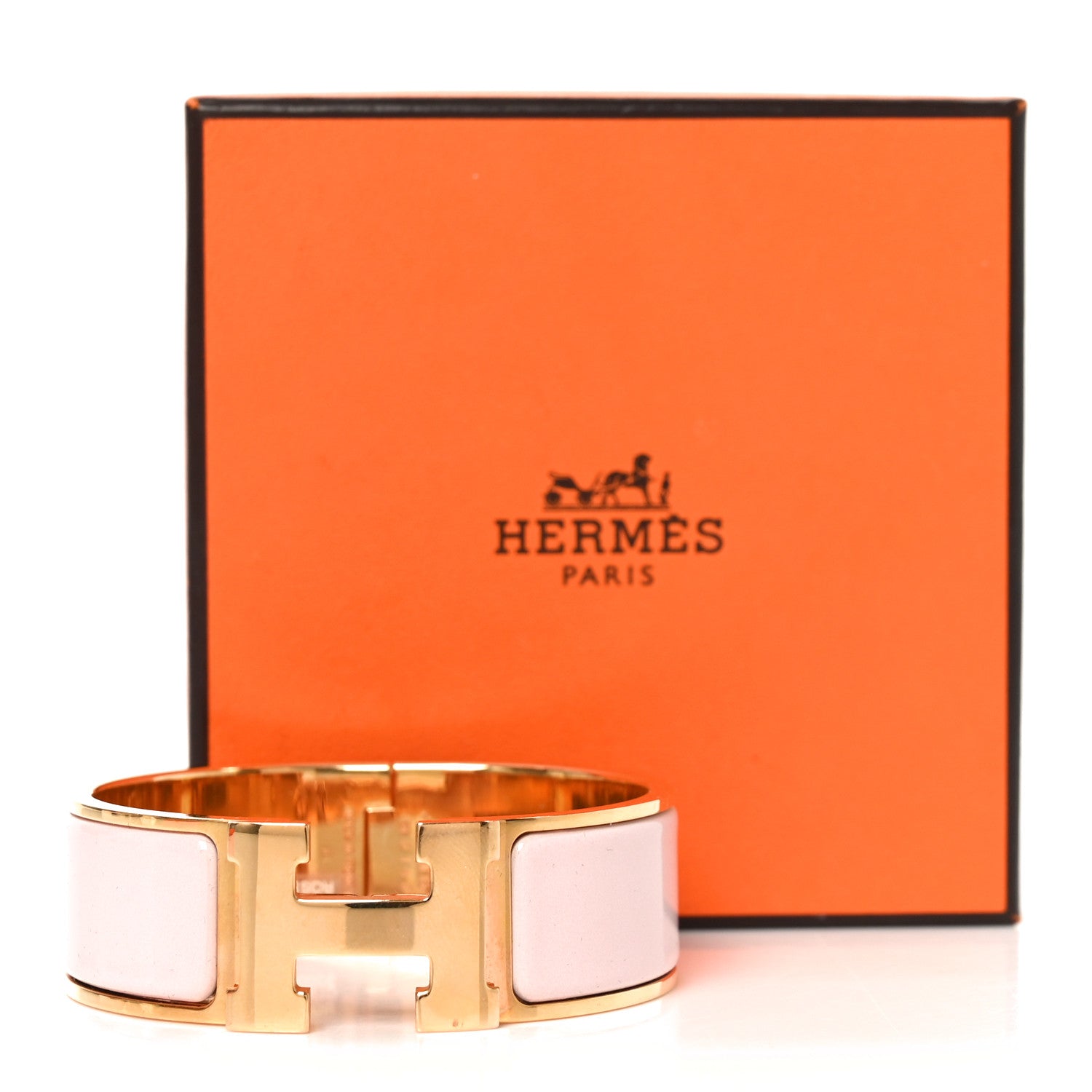 Hermes Enamel Wide Clic Clac H PM Bracelet Rose Candeur 1868877 Hermes Enamel Wide Clic Clac H PM Bracelet Rose Candeur 1868877