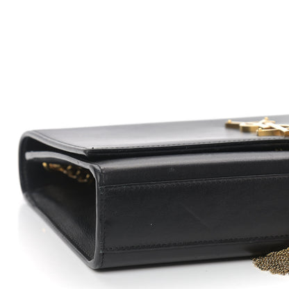 Saint Laurent Smooth Calfskin Medium Classic Monogram Kate Tassel Satchel Black 9 of 10