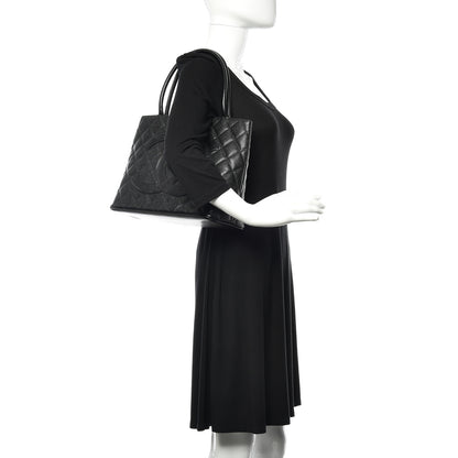 Chanel Caviar Quilted Medallion Tote Black 2 of 11