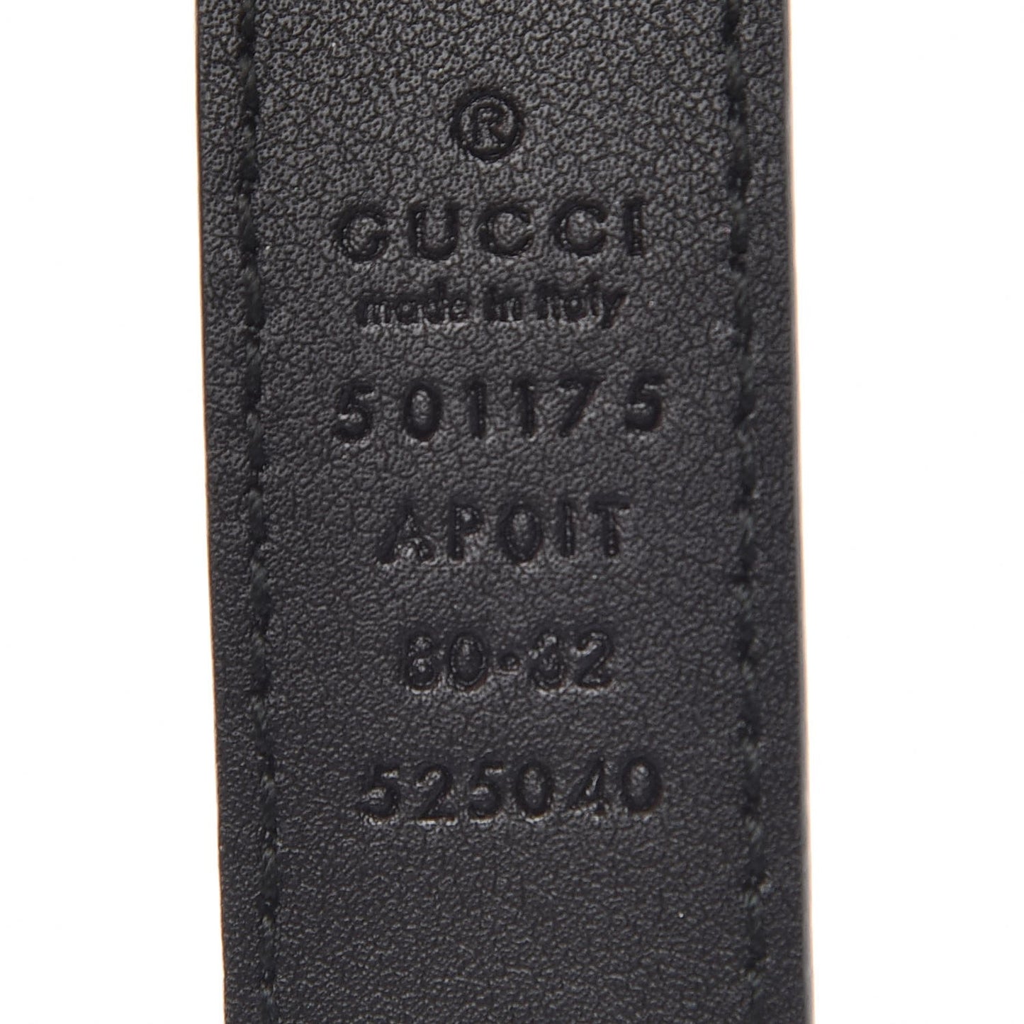 Calfskin Crystal Double G 30mm Belt 80 32 Black