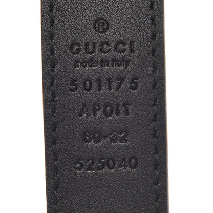 Gucci Calfskin Crystal Double G 30mm Belt 80 32 Black 6 of 7