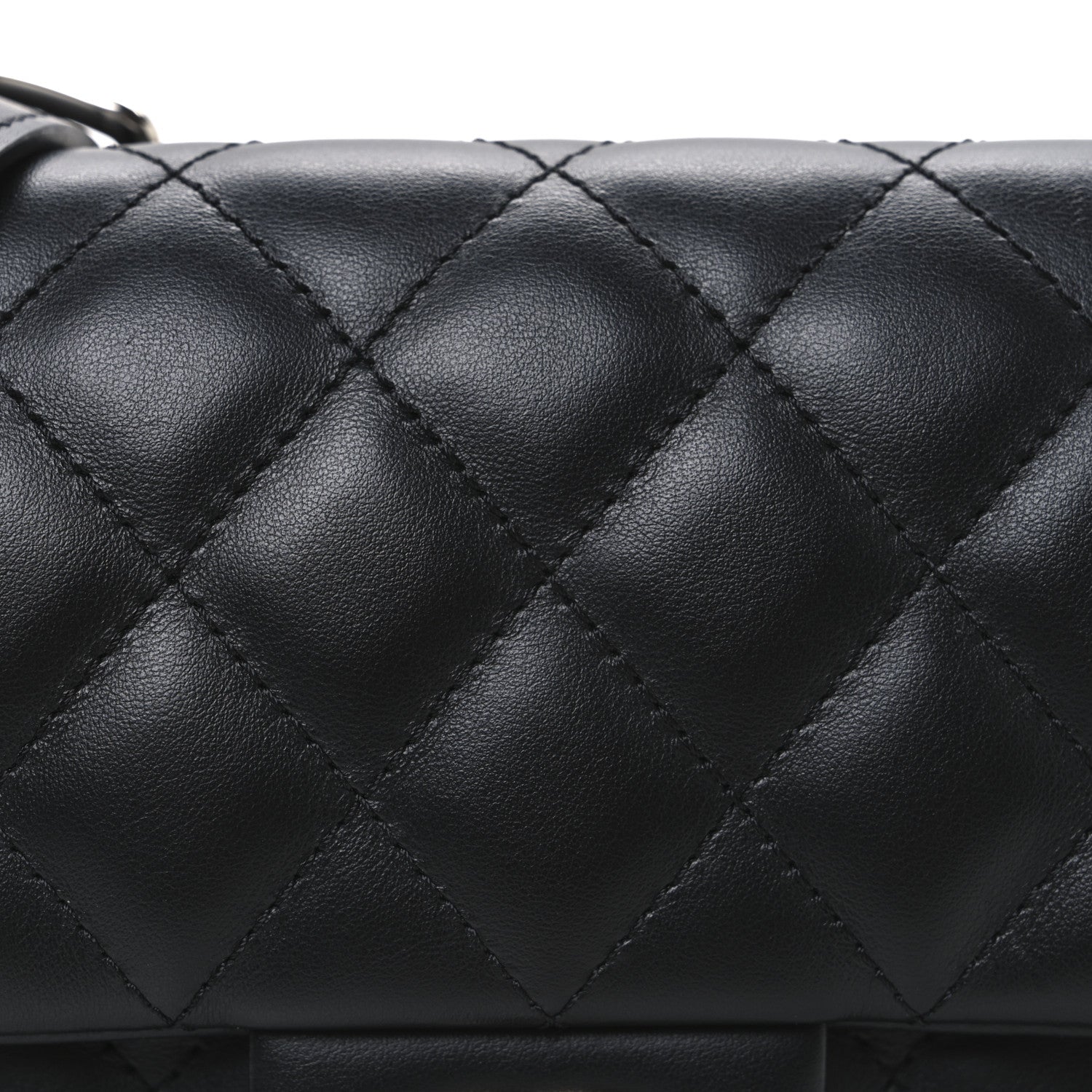 Chanel Calfskin Quilted CC Uniform Flap Belt Bag Black 9 of 11