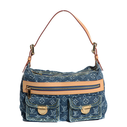 Louis Vuitton Monogram Denim Baggy PM Blue 1 of 7