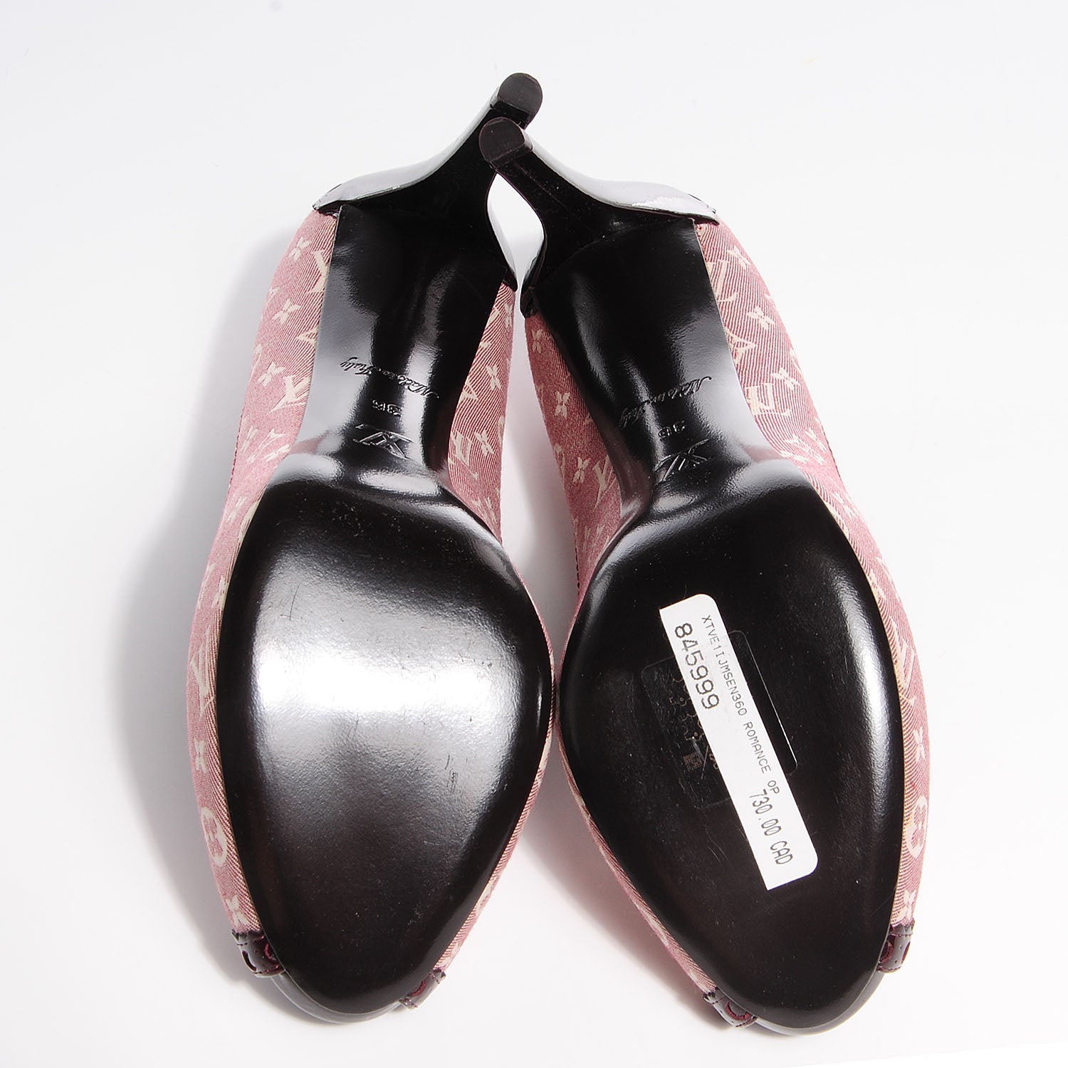 Louis Vuitton Monogram Idylle Romance Open Toe Pumps Sepia 37 5 of 7