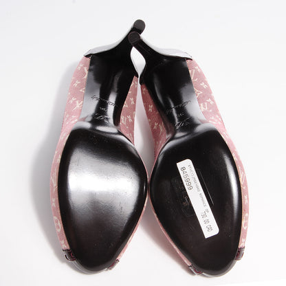Louis Vuitton Monogram Idylle Romance Open Toe Pumps Sepia 37 5 of 7