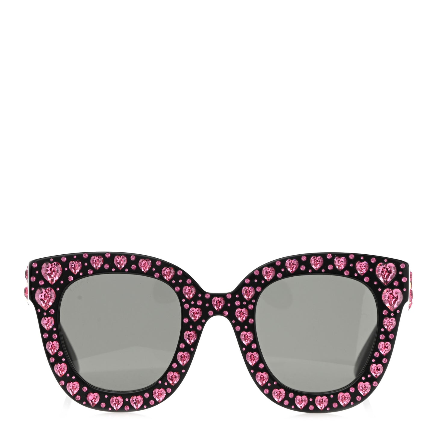 Acetate Hearts Cat Eye Sunglasses GG0116S Black Pink