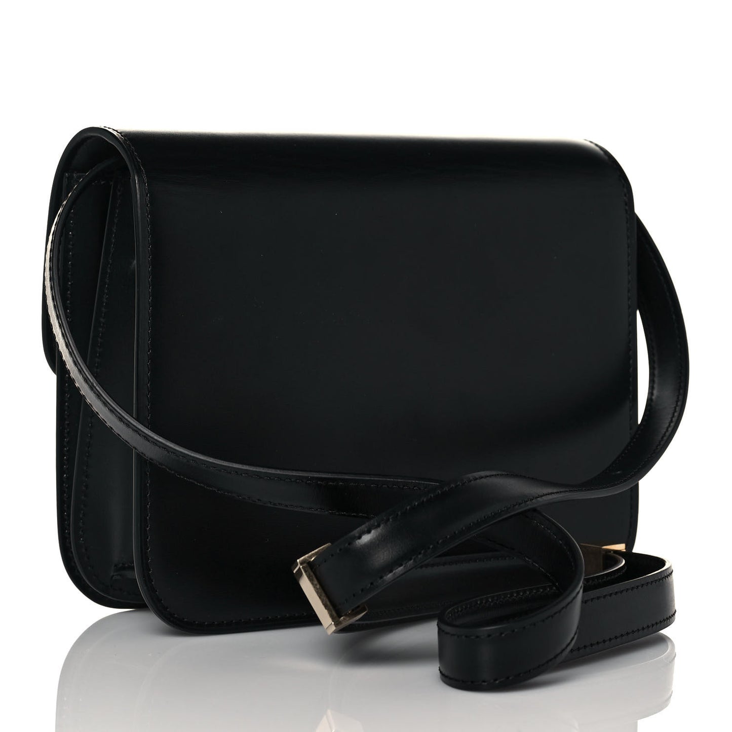 Box Calfskin Small Classic Box Flap Bag Black