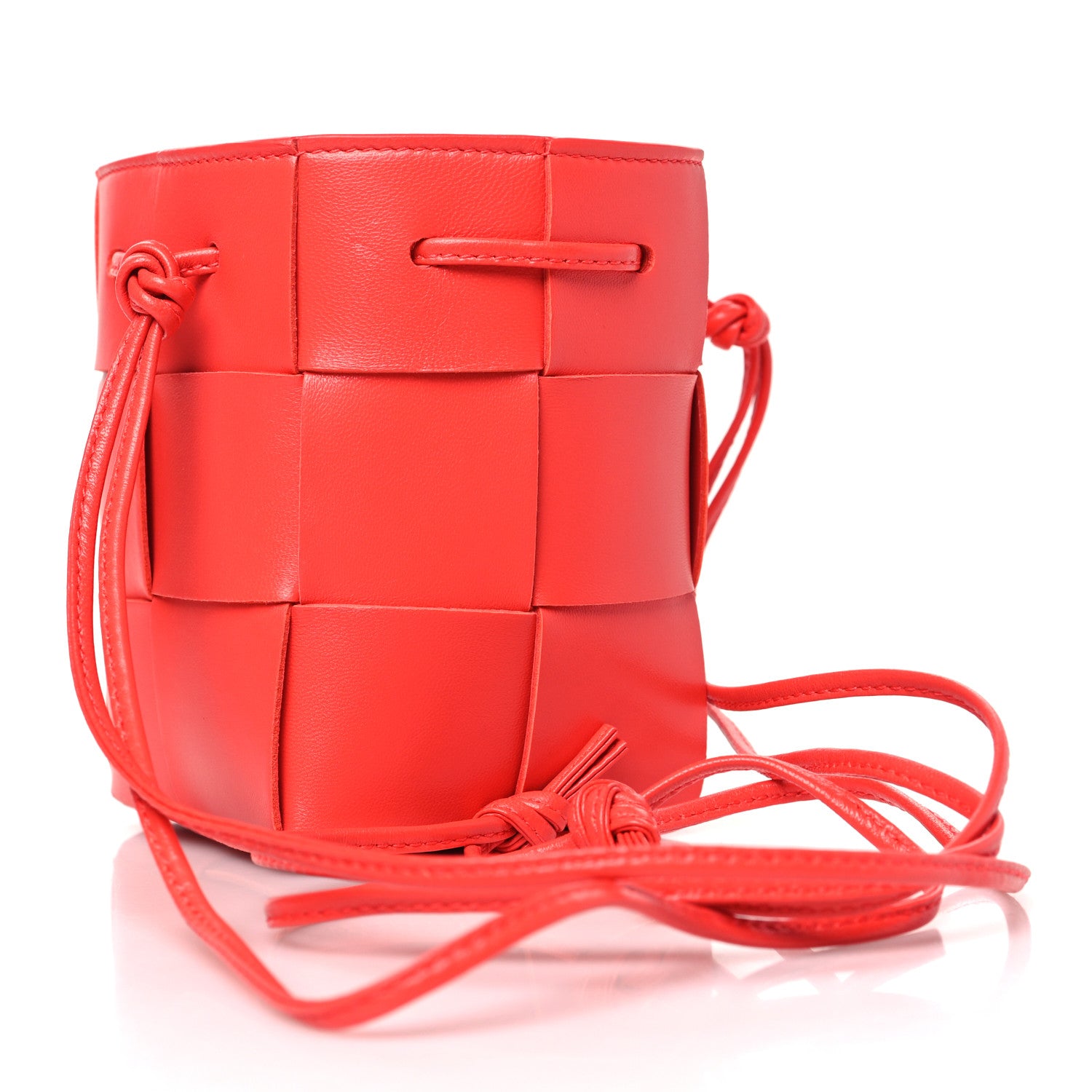 Bottega Veneta Nappa Maxi Intrecciato Mini Cassette Bucket Bag Sunburst 3 of 9