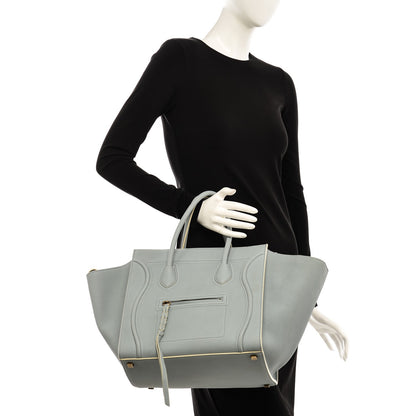 Celine Baby Grained Calfskin Medium Phantom Luggage Cloud 2 of 8