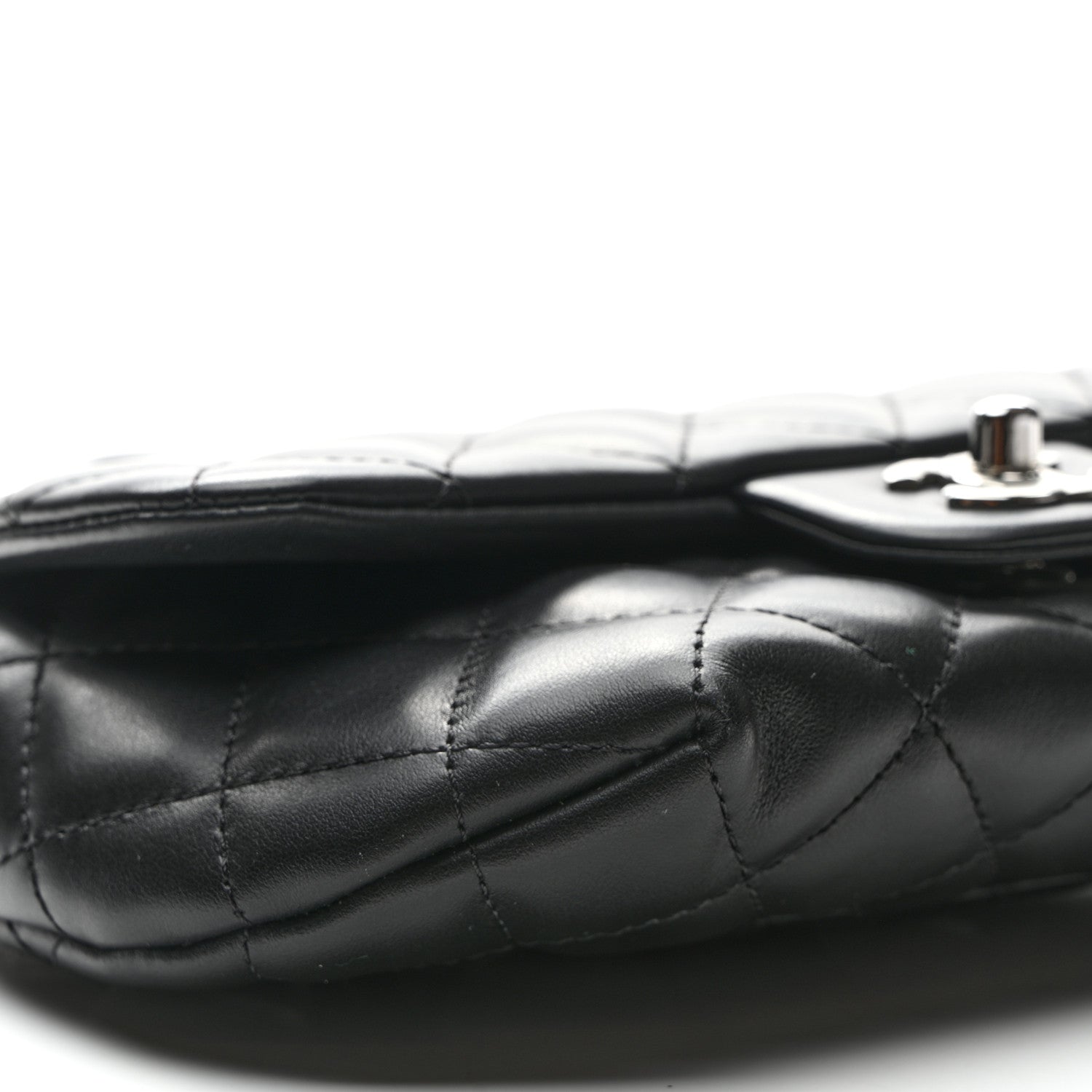 Chanel Calfskin Quilted CC Uniform Flap Belt Bag Black 9 of 10