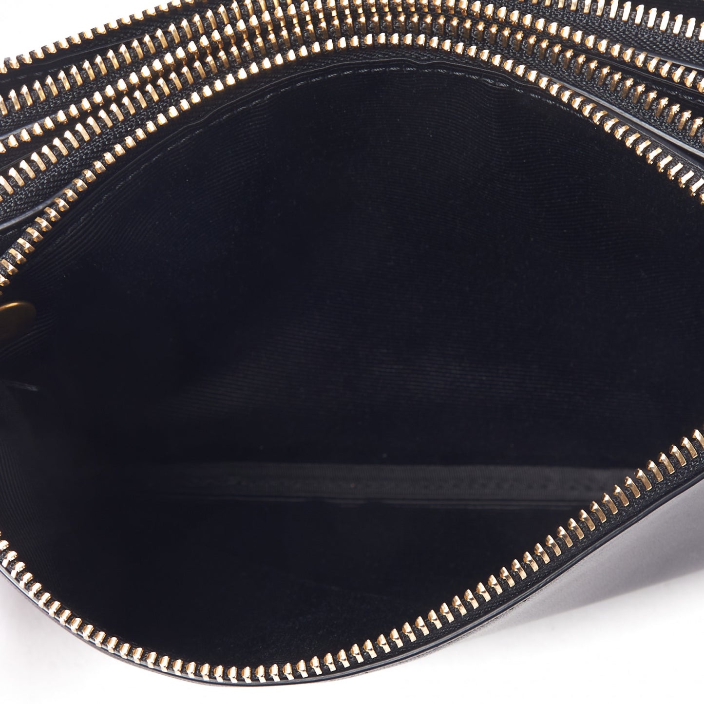 Lambskin Small Trio Crossbody Bag Black