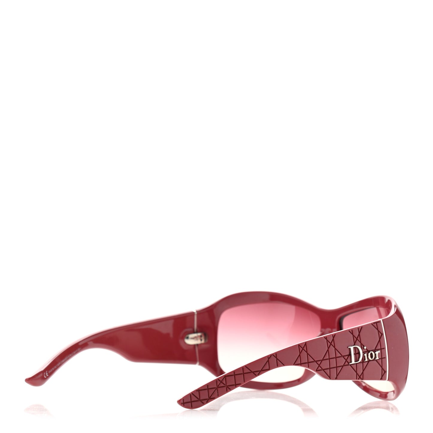 Resin Cannage Lady Dior Sunglasses Red
