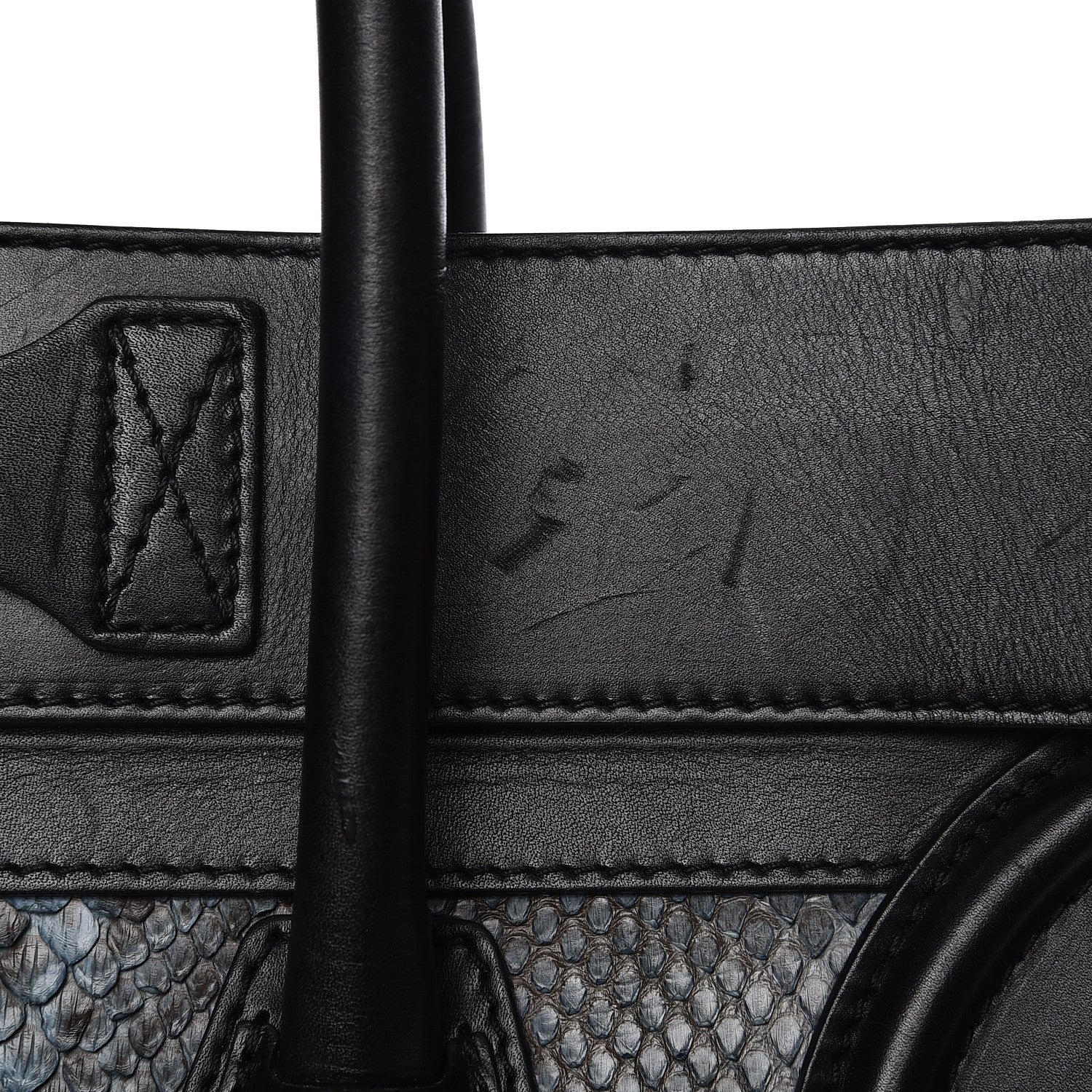 Celine Python Suede Mini Luggage 10 of 17