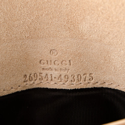 Gucci Patent Microguccissima Dice Chain Wallet Grey Pink 6 of 6