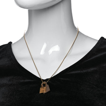 Hermes Swift Small O'Kelly Pendant Necklace Etoupe 2 of 7
