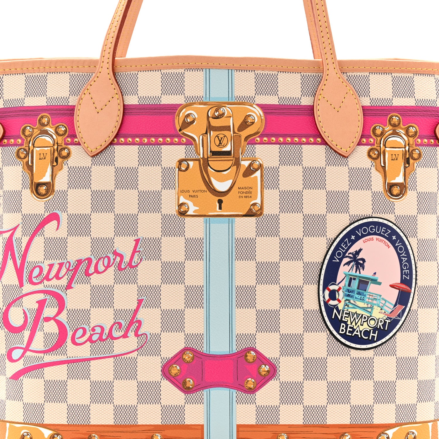Louis Vuitton Damier Azur Summer Trunks Newport Beach Neo